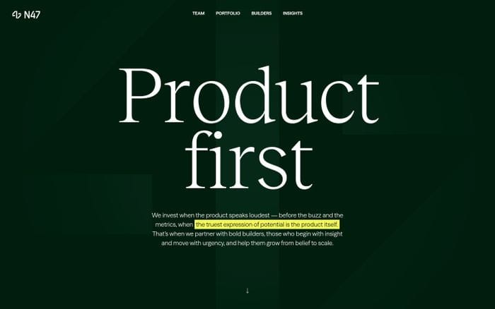 N47 website preview