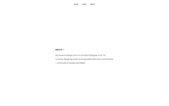 Chengsu Chen's Portfolio website preview