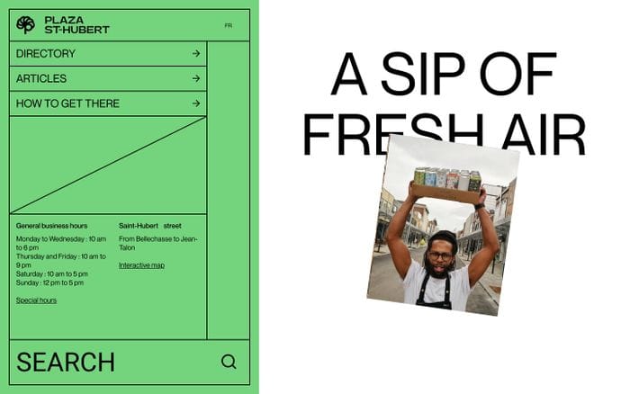 Plaza St-Hubert website preview