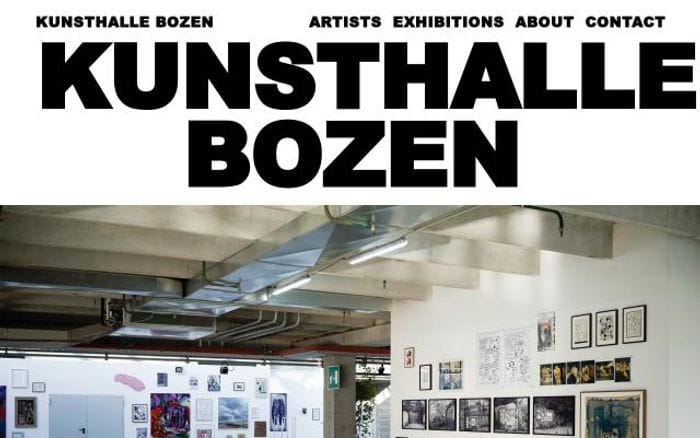 Kunsthallebozen website preview