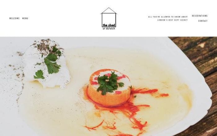 Theshedatdulwich website preview