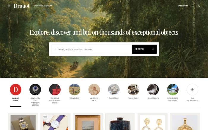 Drouot website preview
