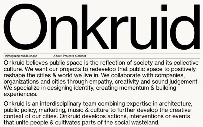 Onkruid website preview