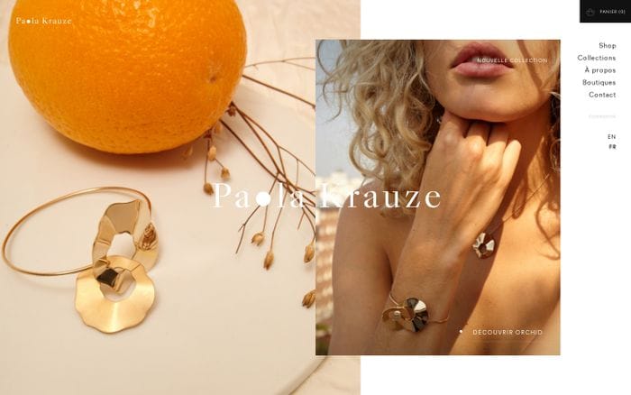 Accueil - Paola Krauze website preview