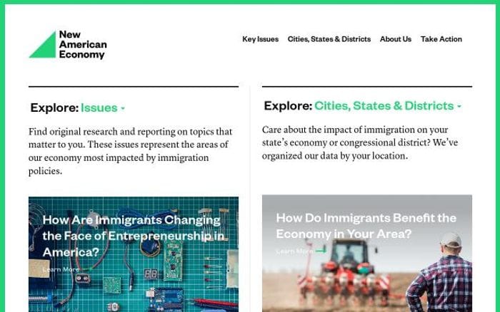 Newamericaneconomy website preview