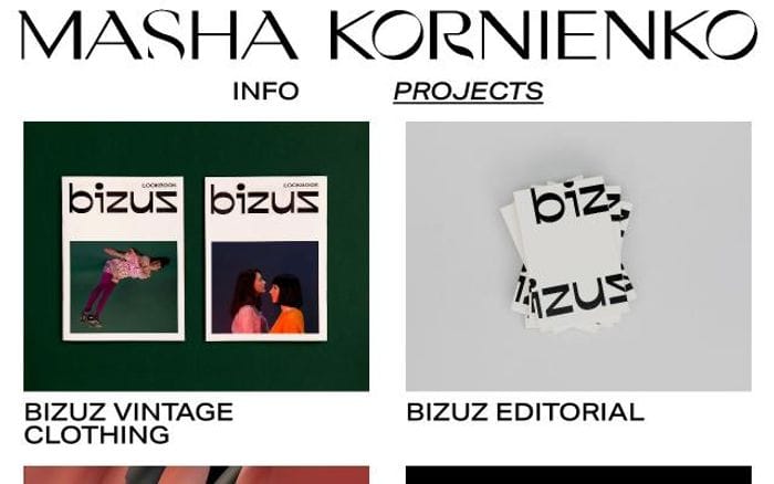 Mashakornienko website preview