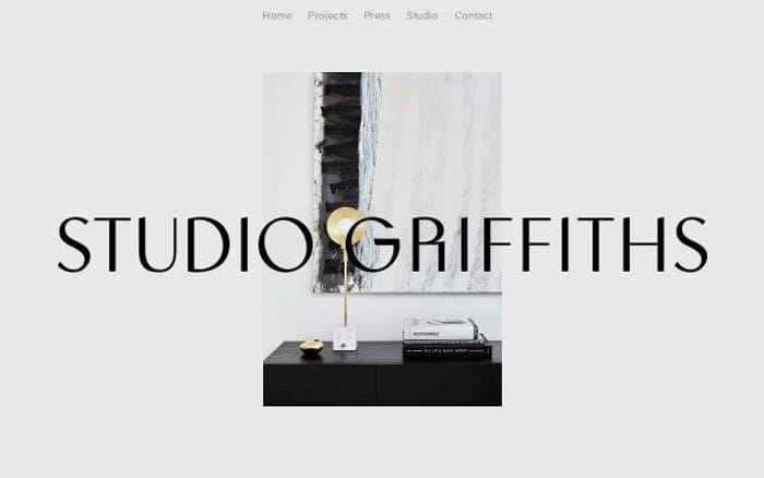 Studiogriffiths website preview