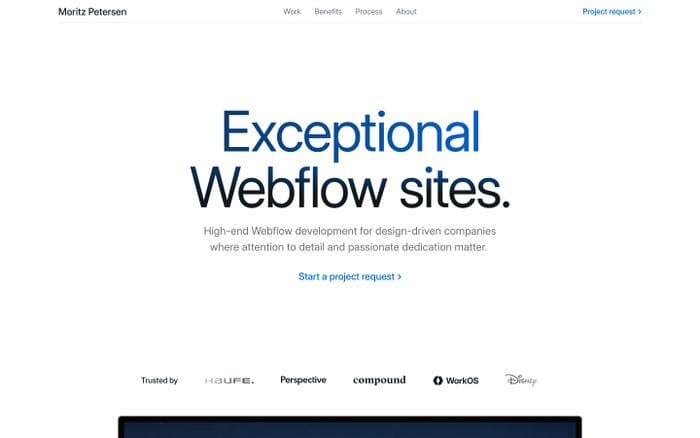 Moritz Petersen website preview