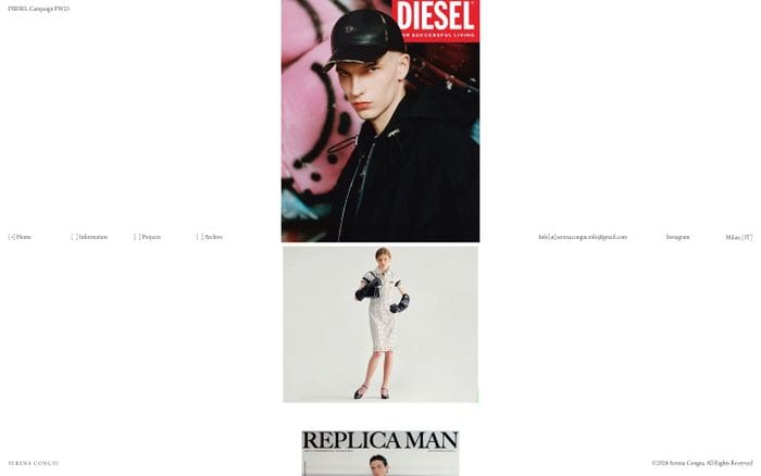 Serena Congiu website preview