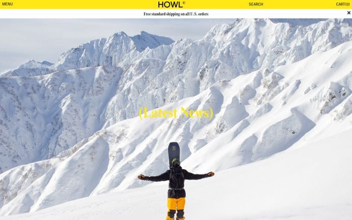 HOWL SUPPLY | Products website preview