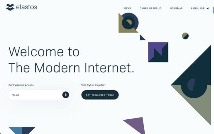 Elastos website preview
