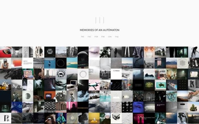 Archillect website preview