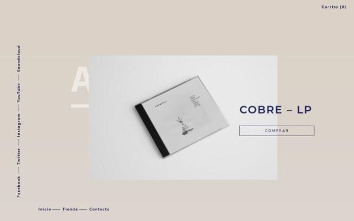 Adensemusic website preview