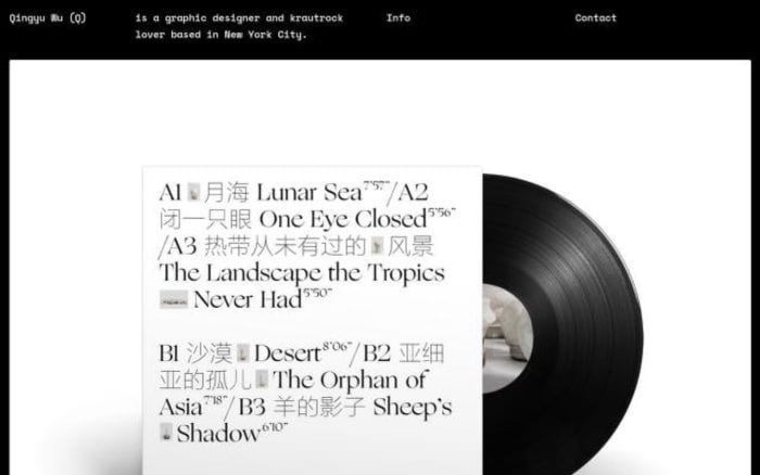 Qingyuwu website preview