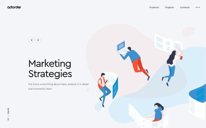 Adorder website preview