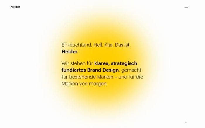 Helder website preview