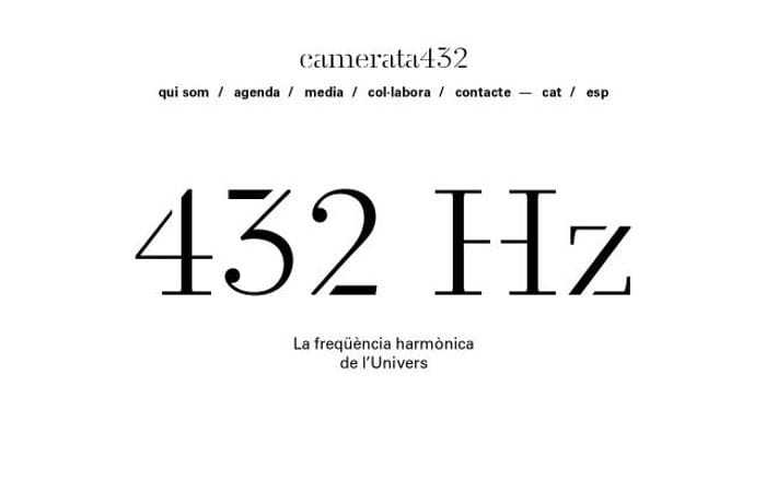 Camerata432 website preview
