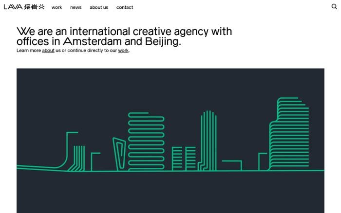 Lava - Amsterdam/Beijing website preview