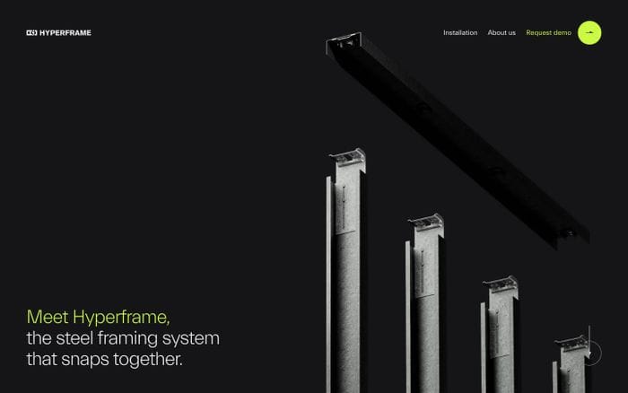 Hyperframe website preview
