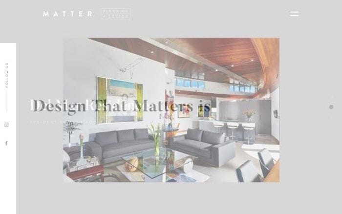 Matterinteriors website preview