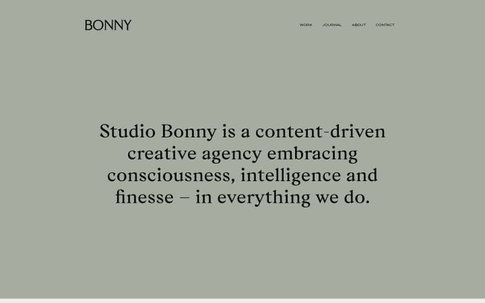 Studio Bonny website preview