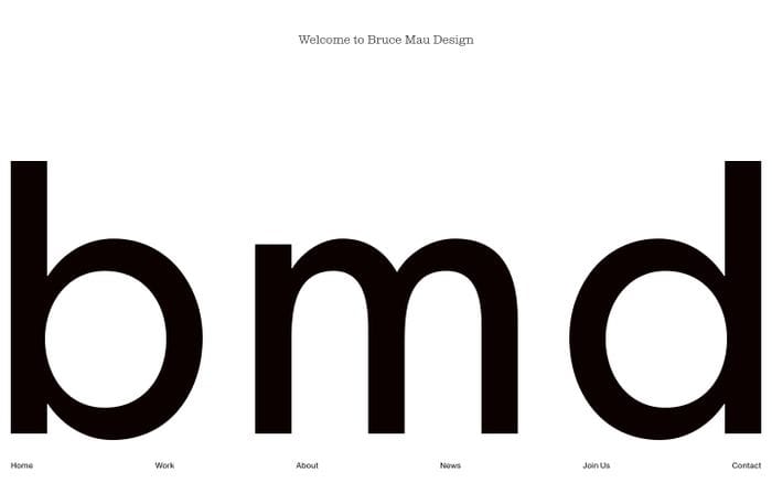 Bruce Mau Design website preview