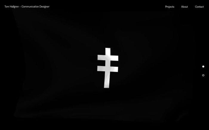 Tomhallgren website preview