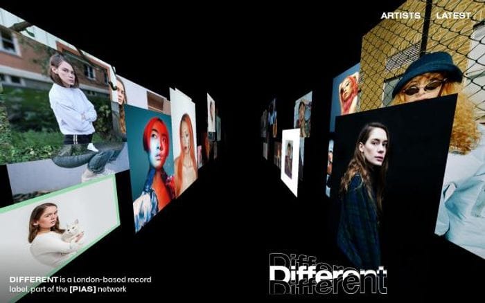 Differentrecordings website preview