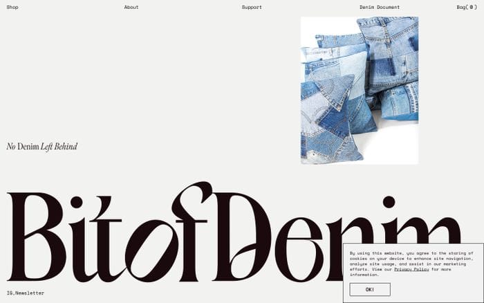 Bit of Denim website preview