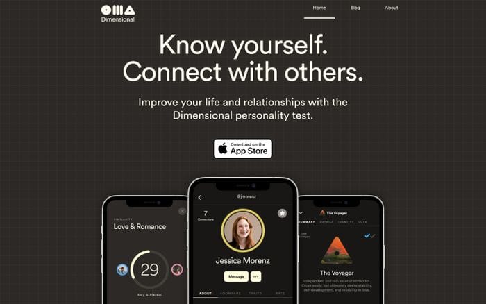Dimensional website preview
