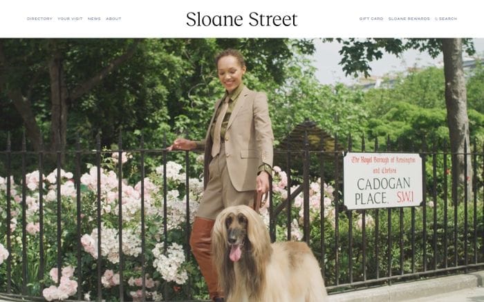Sloane Street website preview