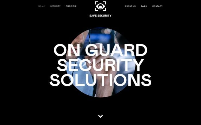 Safe Security website preview