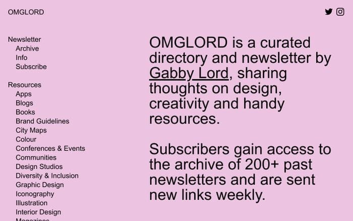 OMGLORD website preview