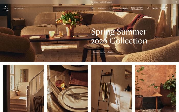 Ferm Living website preview