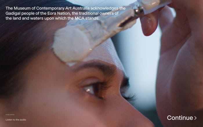 Museum of Contemporary Art Australia website preview