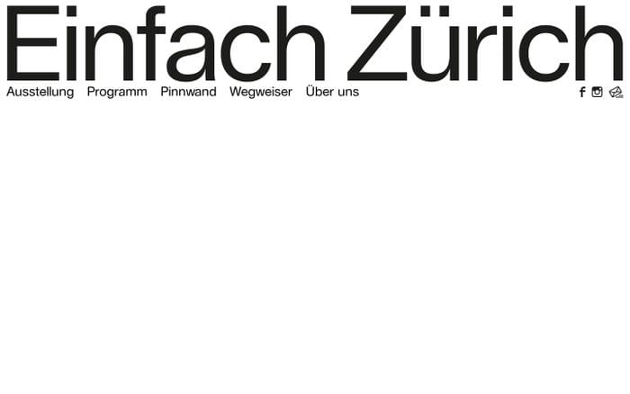  Einfach Zürich website preview