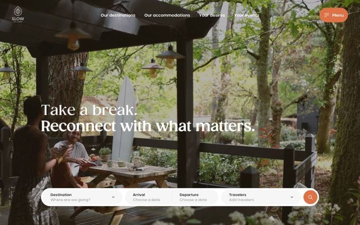 Slow Village website preview