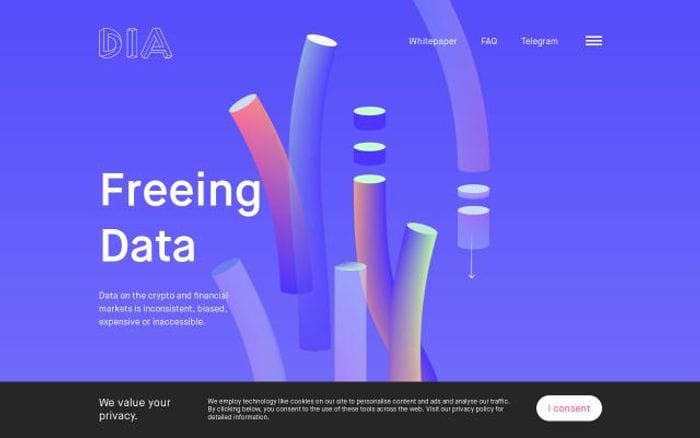 Diadata website preview