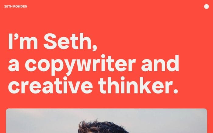 Seth Rowden website preview
