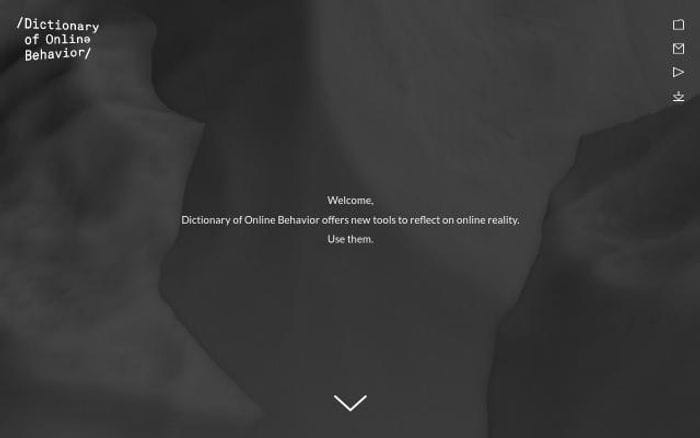 Dictionaryofonlinebehavior website preview