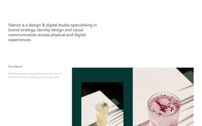 Stance - A Design & Digital Studio website preview