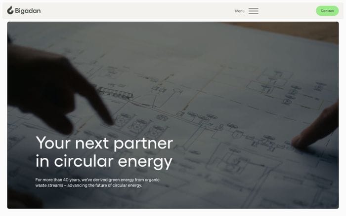 Bigadan website preview