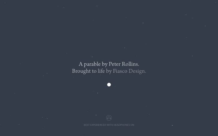 New Life - An interactive parable website preview