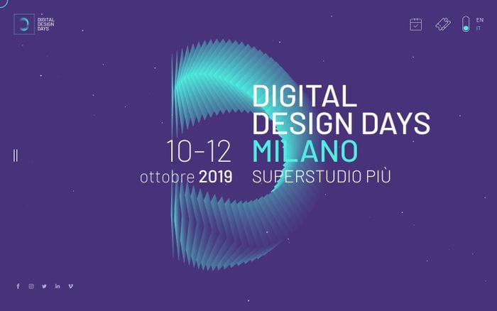 Digital Design Days 10-12 October 2019 Milano, Superstudio Più website preview