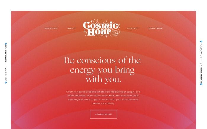 Cosmic Hour website preview