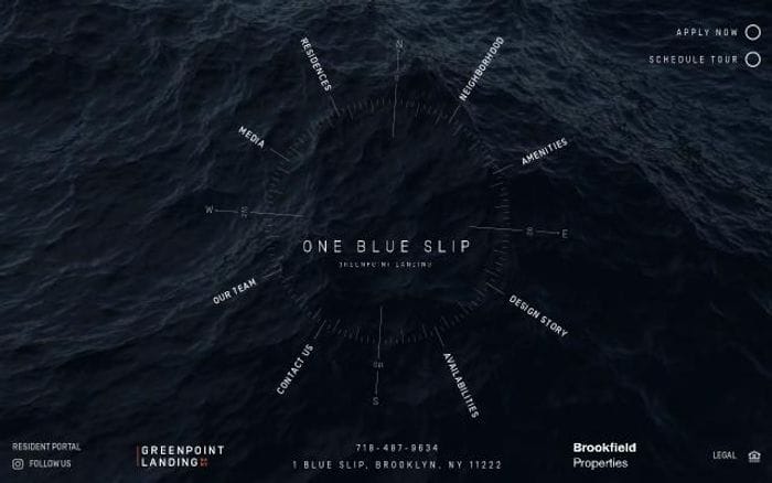 Oneblueslip website preview