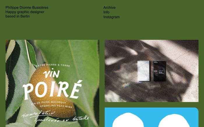 Philippe Dionne Bussières website preview
