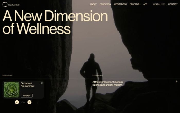 Quantum Body website preview