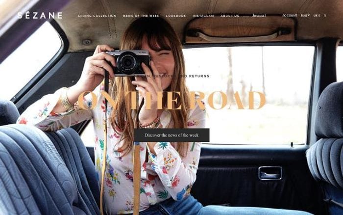 Sezane website preview