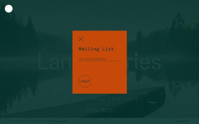 Landstories website preview